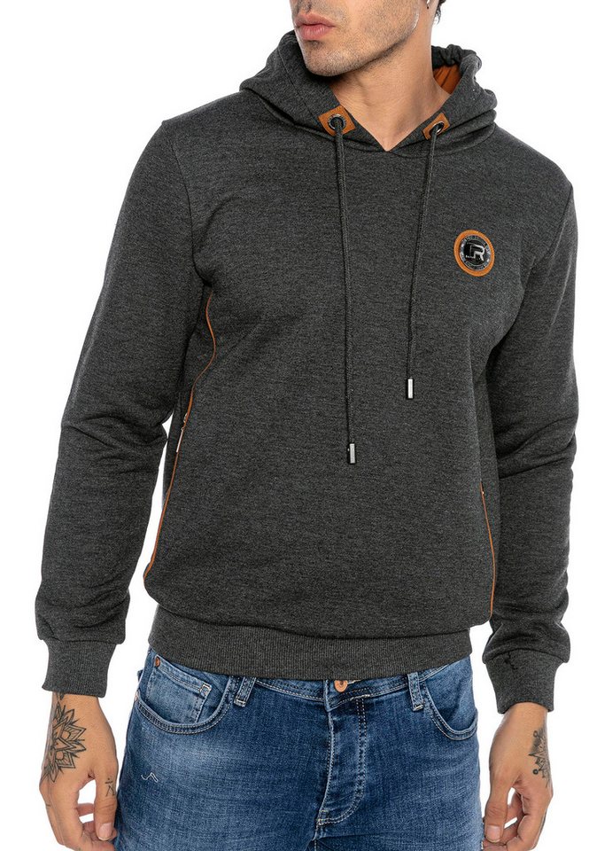 RedBridge Hoodie mit Kontrastdetails – Logo-Badge, sportlich-modern RedBridge Hoodie mit Kontrastdetails – Logo-Badge, sportlich-modern von RedBridge