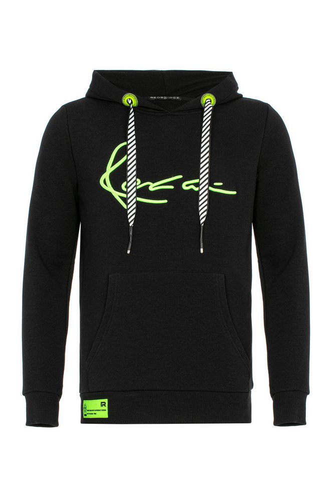 RedBridge Hoodie mit auffälligem Schriftzug - Modischer Hoodie Auffälliger Schriftzug in Neongelb von RedBridge