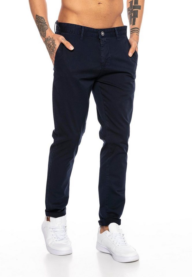 RedBridge Jeanshemd Red Bridge Herren Hose Chino Pants Navy Blau W30L32 vielseitig kombinierbar von RedBridge