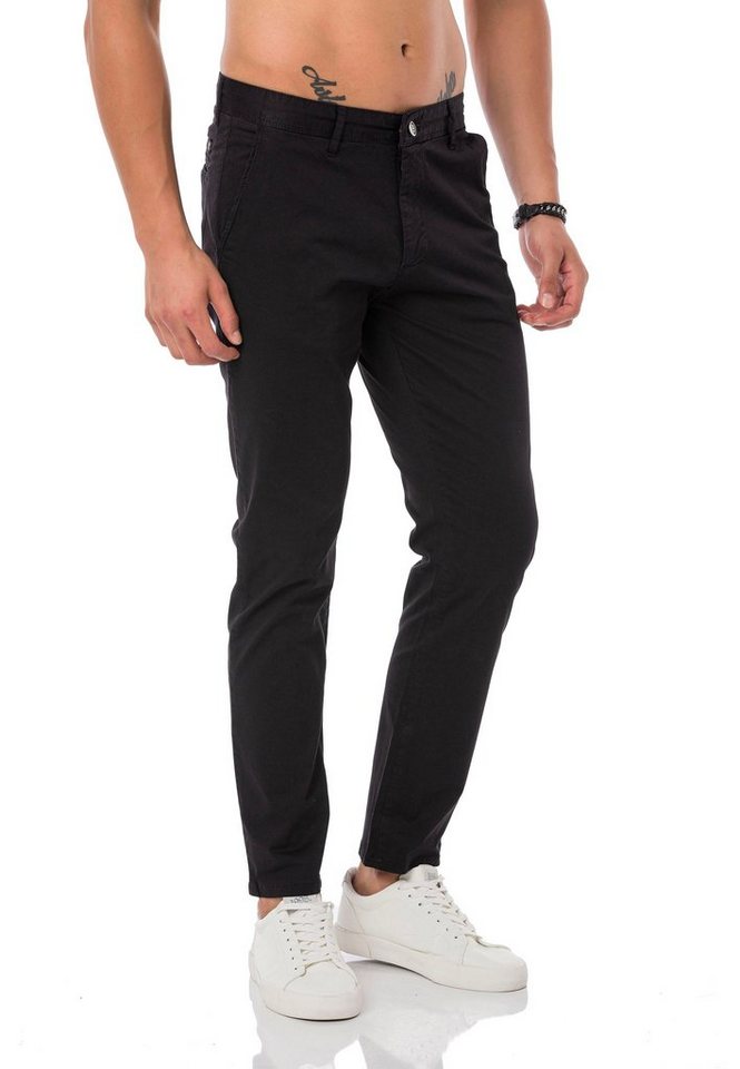 RedBridge Jeanshemd Red Bridge Herren Hose Chino Pants Schwarz W34L34 vielseitig kombinierbar von RedBridge