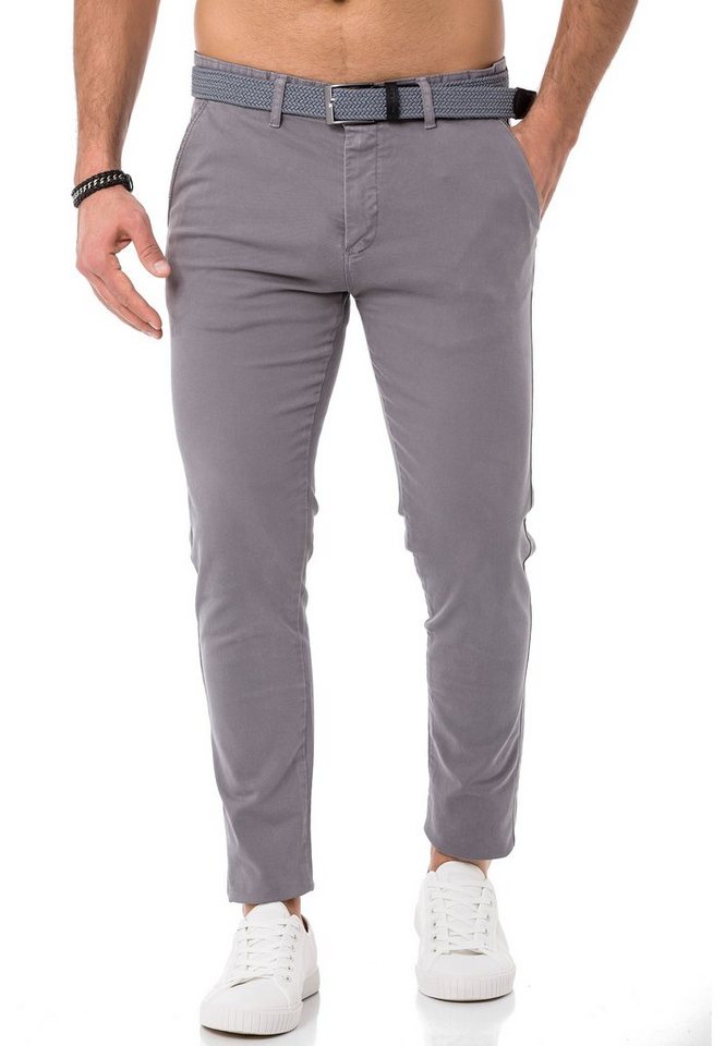 RedBridge Jeanshemd inklusive hochwertigem Stretch-Gürtel Casual Diese Hose kommt mit einem modischen und robusten Stretch-Gürtel. von RedBridge