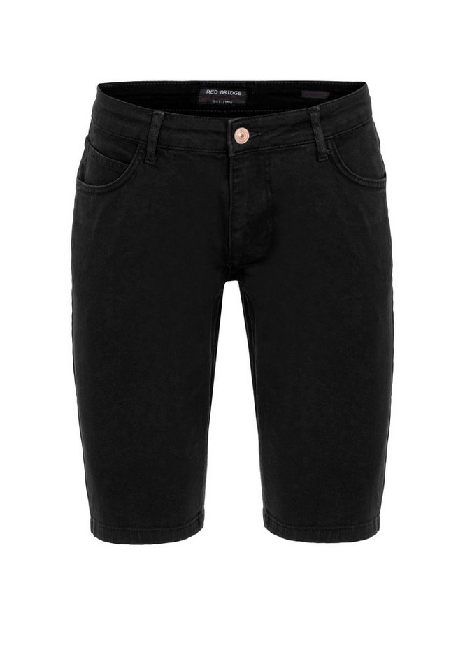RedBridge Jeansshorts Red Bridge Herren Jeans Shorts Kurze Hose Denim Capri Basic von RedBridge