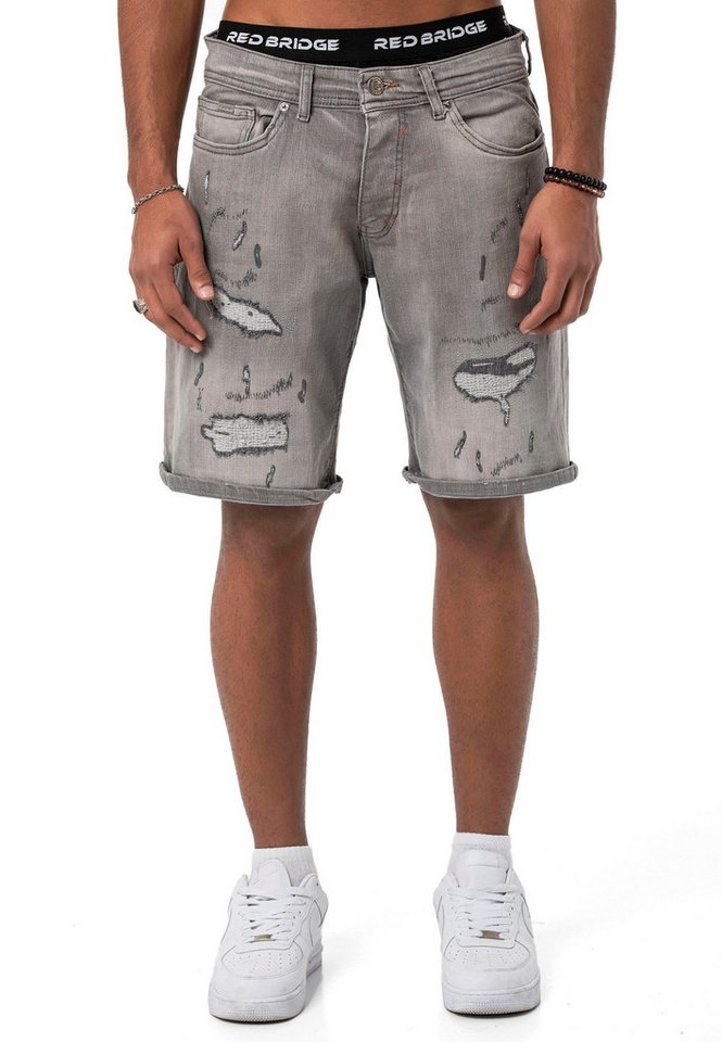 RedBridge Jeansshorts Red Bridge Herren Jeans Shorts Kurze Hose Denim Distressed Basic fetziger Look RedBridge Jeansshorts Red Bridge Herren Jeans Shorts Kurze Hose Denim Distressed Basic fetziger Look von RedBridge