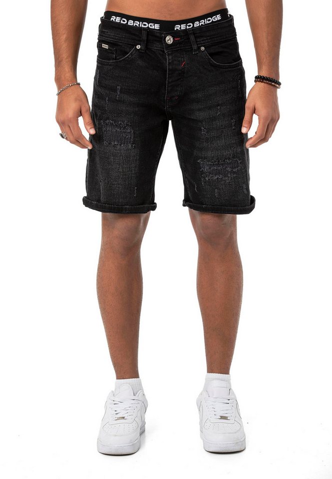 RedBridge Jeansshorts Red Bridge Herren Jeans Shorts Kurze Hose Denim Distressed Basic fetziger Look RedBridge Jeansshorts Red Bridge Herren Jeans Shorts Kurze Hose Denim Distressed Basic fetziger Look von RedBridge