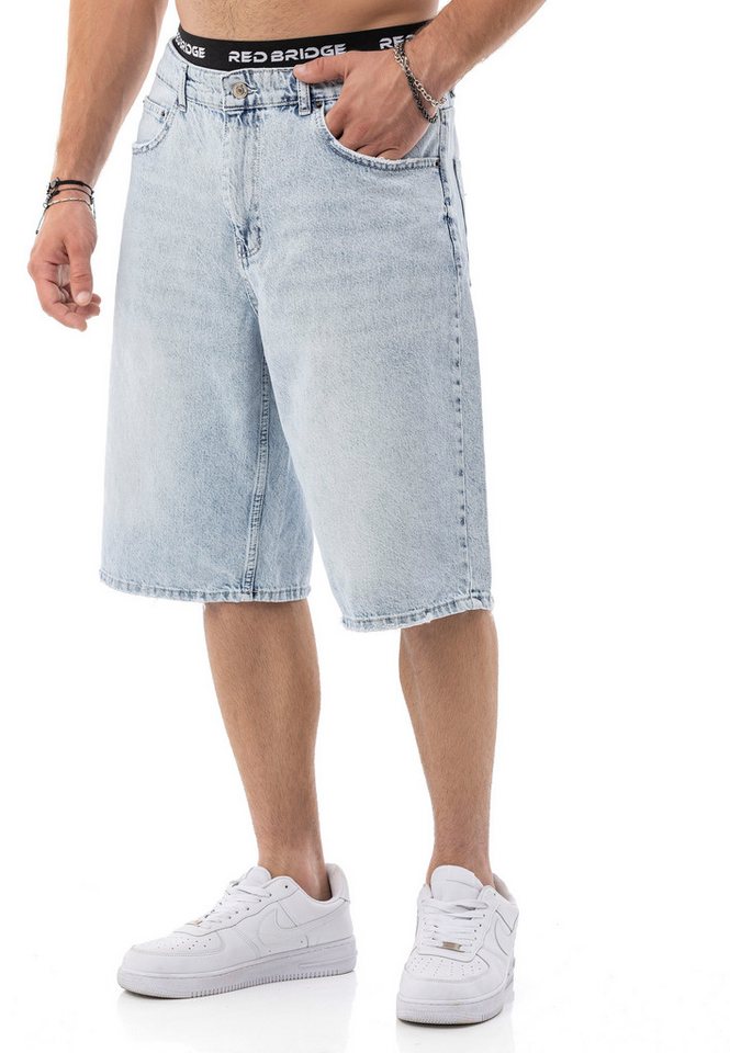 RedBridge Jeansshorts by Denim House - Baggy Jeans Shorts im Vintage Look, 5-Pocket-Design von RedBridge