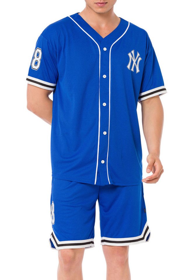 RedBridge Jogginganzug Baseball-Set mit Knopfleiste – Zweiteiler, Sportlicher Look (2-tlg) von RedBridge