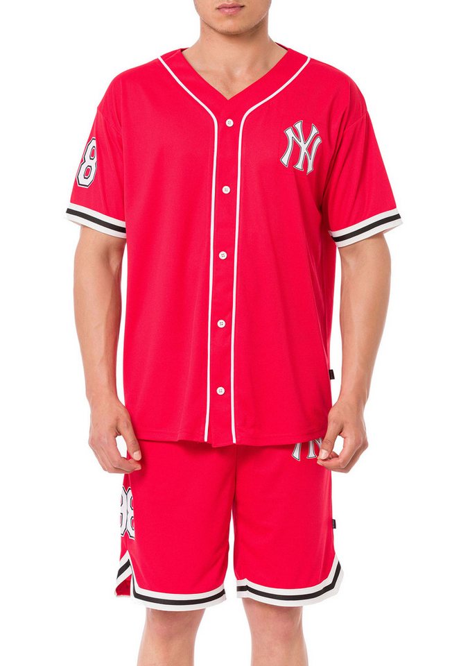RedBridge Jogginganzug Baseball-Set mit Knopfleiste – Zweiteiler, Sportlicher Look (Set, 2-tlg) von RedBridge