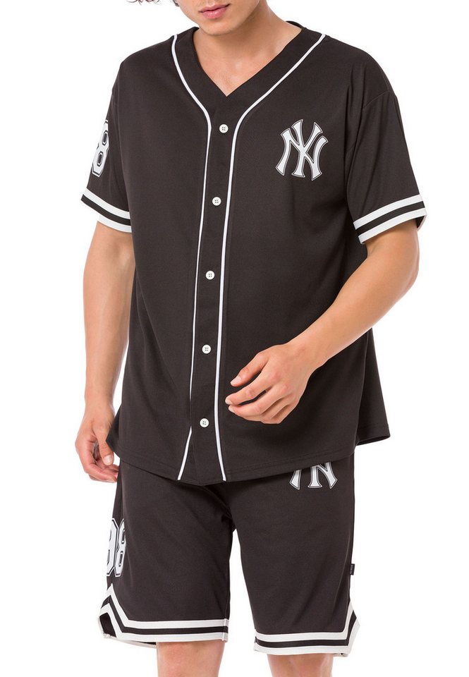 RedBridge Jogginganzug Baseball-Set mit Knopfleiste – Zweiteiler, Sportlicher Look (Set, 2-tlg) von RedBridge