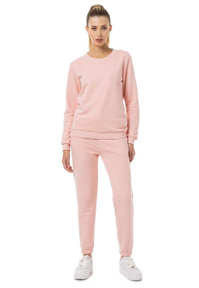 RedBridge Jogginganzug Sweatshirt mit Sweatpant Premium Basic (Set, 2-tlg) von RedBridge