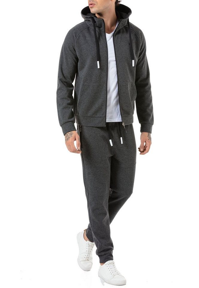 RedBridge Jogginganzug Red Bridge Herren Jogginganzug Sweat Jacke und Hose Set (2-tlg), Komfortabel von RedBridge