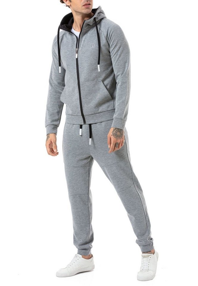 RedBridge Jogginganzug Red Bridge Herren Jogginganzug Sweat Jacke und Hose Set (2-tlg), Komfortabel von RedBridge