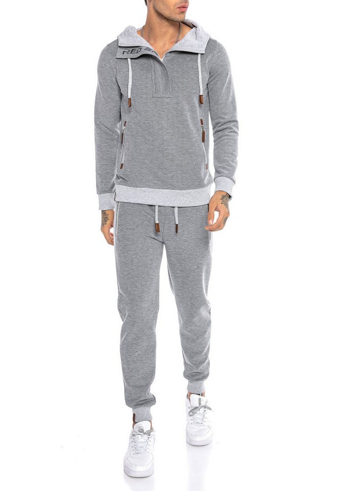 RedBridge Jogginganzug Red Bridge Herren Jogginganzug Sweat Suit Set Pullover Hose (Set, 2-tlg) von RedBridge