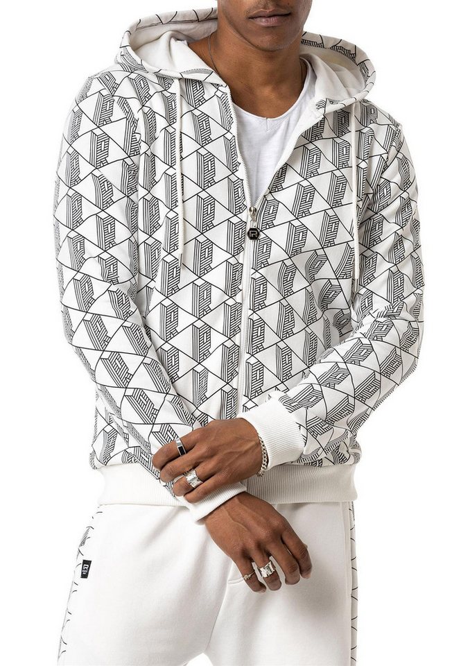 RedBridge Kapuzensweatjacke Sweater mit Kapuze 3D Allover-Print von RedBridge