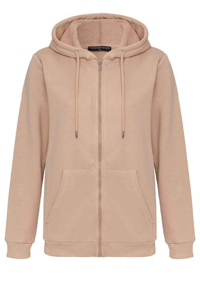 RedBridge Kapuzensweatjacke Basic mit Zipper und Kordelzug von RedBridge