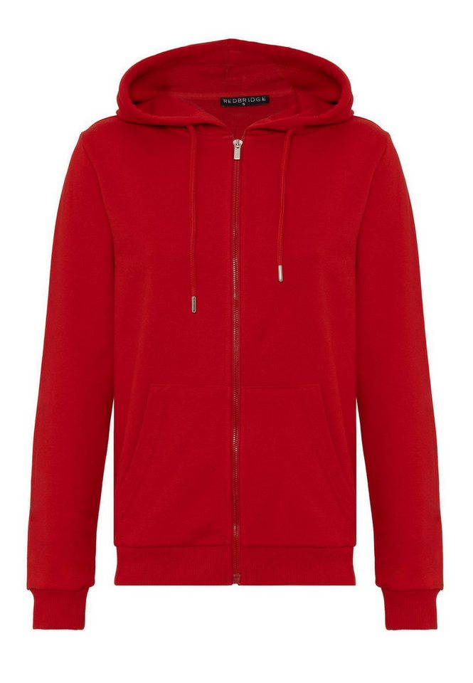 RedBridge Kapuzensweatjacke Basic mit Zipper und Kordelzug von RedBridge