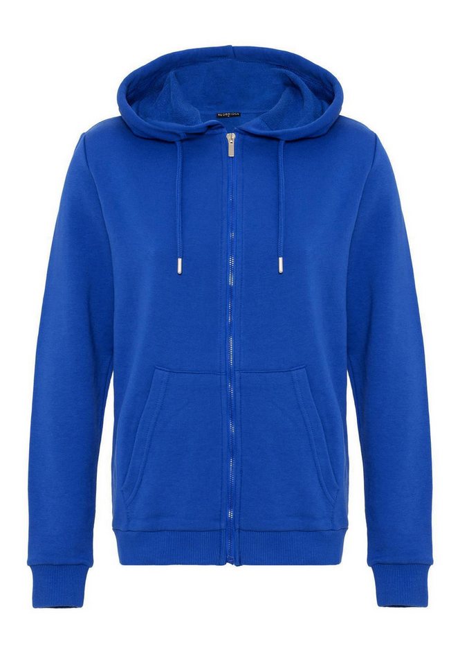 RedBridge Kapuzensweatjacke Sweatjacke mit Reißverschluss Saxeblau-XL Premium Line von RedBridge
