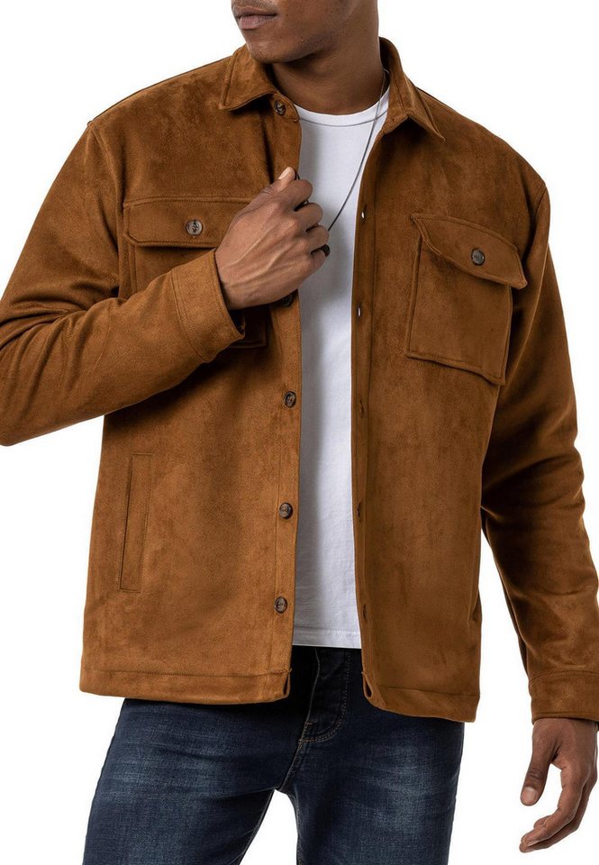 RedBridge Hemdjacke Wildleder-Look mit Brusttaschen Pflegeleicht von RedBridge
