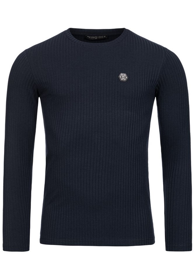 RedBridge Langarmshirt mit Rippstruktur Enganliegendes Design für sportliche Looks von RedBridge