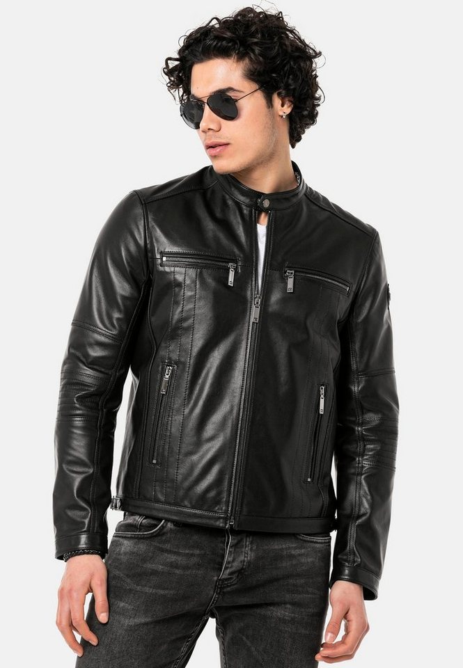 RedBridge Lederjacke Kidderminster im angesagten Biker-Stil von RedBridge