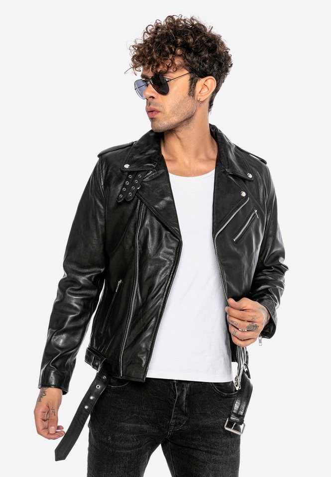 RedBridge Lederjacke Richardson im rockigen Biker-Look von RedBridge