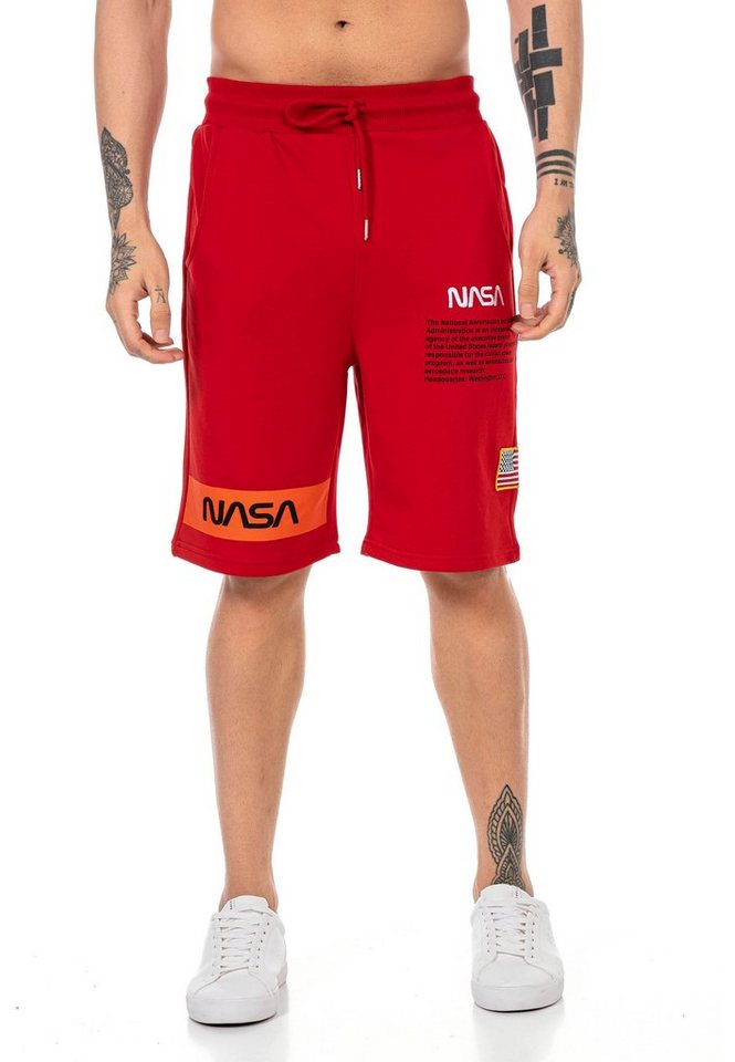 RedBridge Shorts Plano mit gesticktem NASA-Motiv von RedBridge