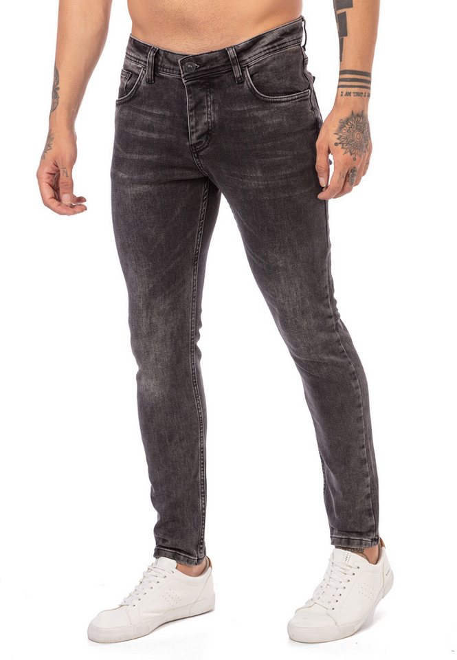 RedBridge Slim-fit-Jeans in angesagter mit Used-Waschung mit schmaler Passform von RedBridge