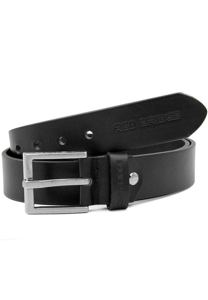 RedBridge Ledergürtel mit stabiler Metallschnalle – Zeitloser Stil für Alltag und Business von RedBridge