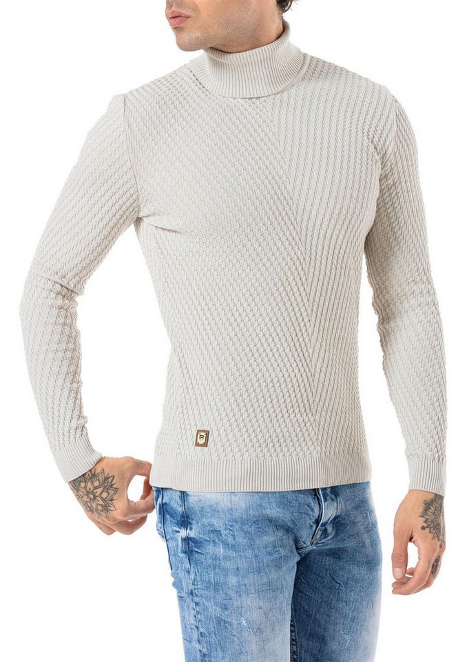 RedBridge Strickpullover Red Bridge Herren Pullover Rollkragen Strickpullover von RedBridge