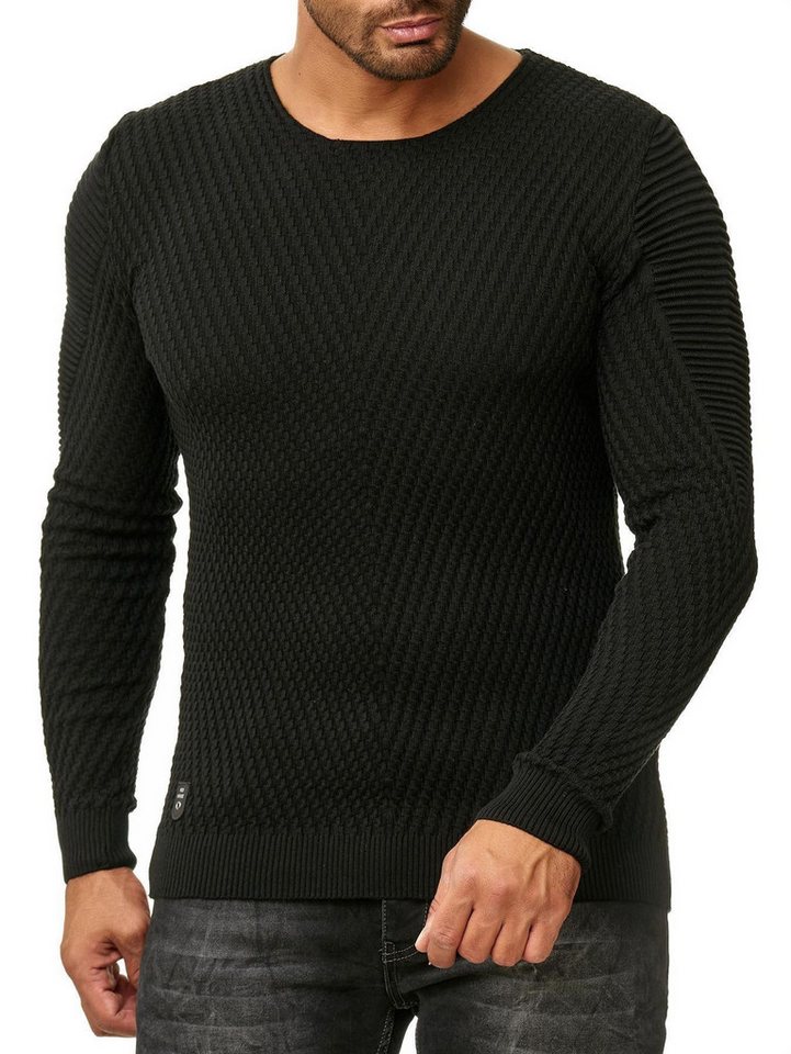 RedBridge Strickpullover Red Bridge Herren Strickpullover Rundhals Pullover von RedBridge