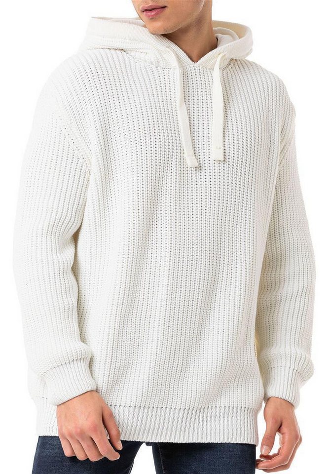 RedBridge Strickpullover mit Kapuze – Lässiger Style und warmer Tragekomfort Hoodie aus Grobstrick von RedBridge