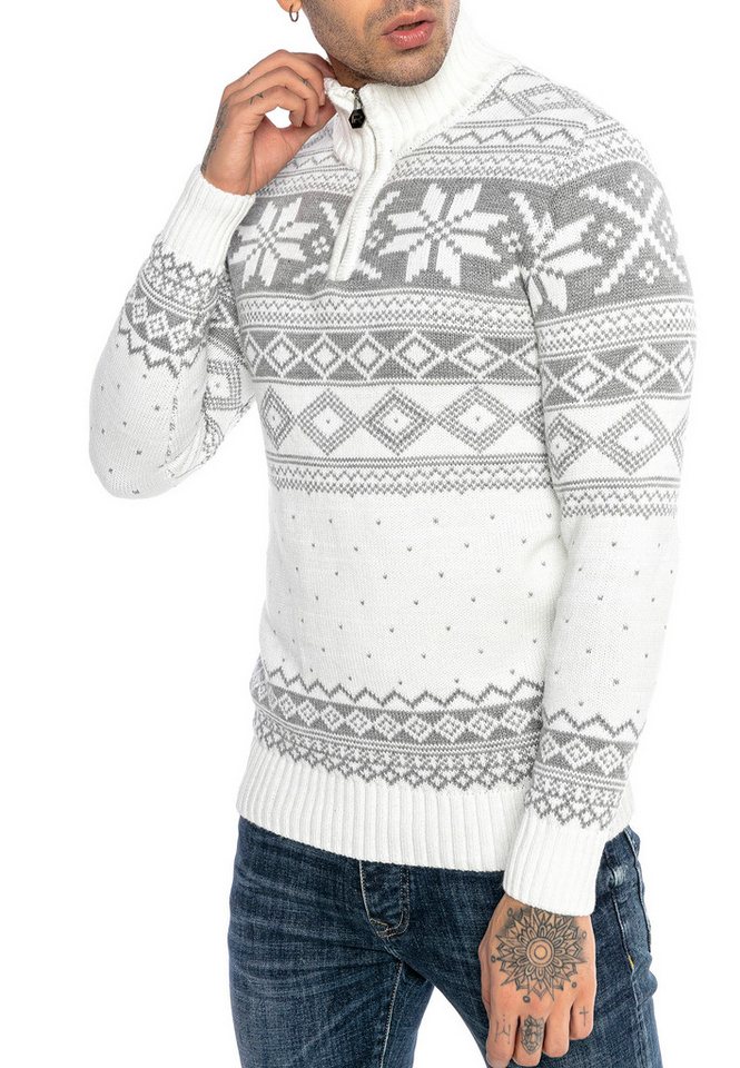 RedBridge Strickpullover mit angesagtem norwegischem Muster Festliches Norwegermuster RedBridge Strickpullover mit angesagtem norwegischem Muster Festliches Norwegermuster von RedBridge