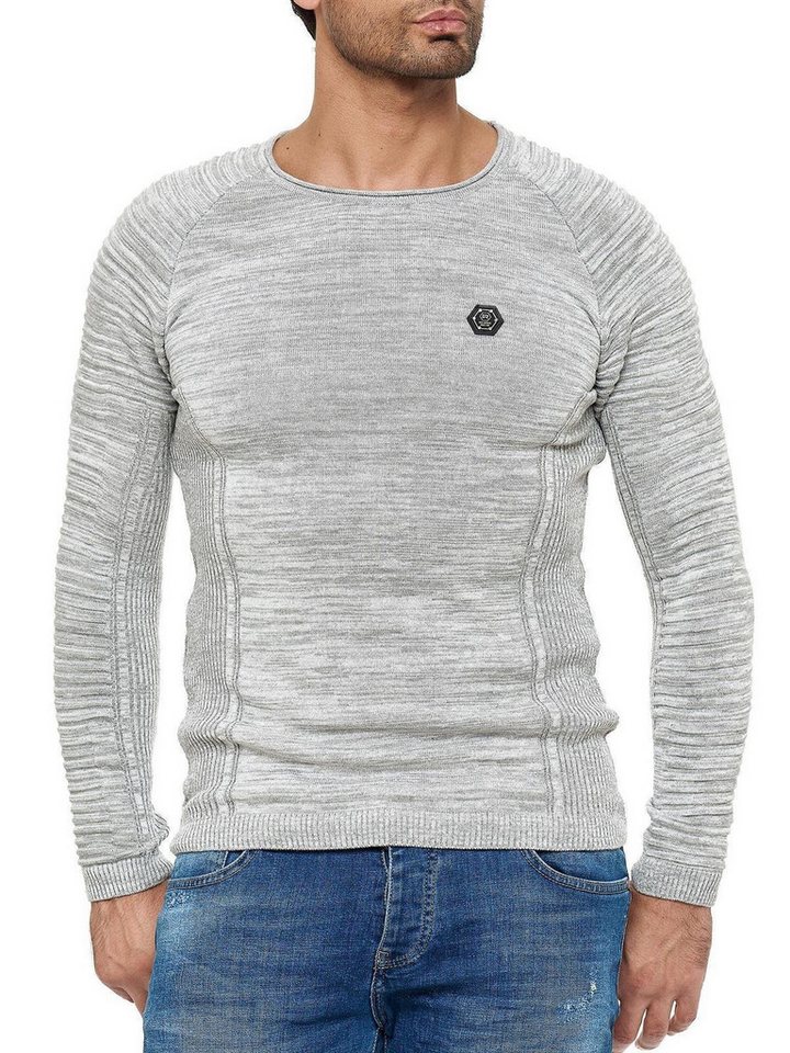 RedBridge Strickpullover mit strukturierten Ärmeln und Rundhalsausschnitt von RedBridge