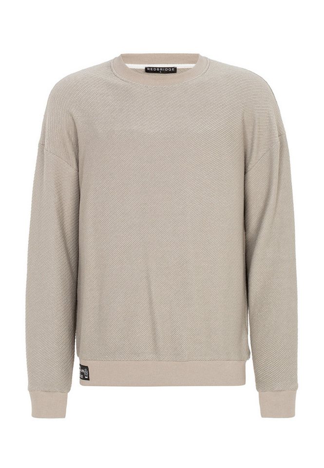 RedBridge Sweatshirt mit Strukturmuster - Lässiger Pullover für Freizeit und Streetwear von RedBridge