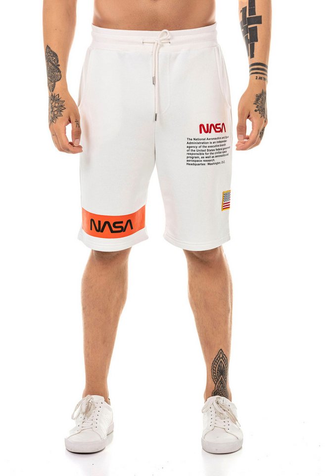 RedBridge Sweatshorts Red Bridge Herren Shorts Kurze Hose Sweat Pants Cooles Nasa Motiv, modernes Design von RedBridge