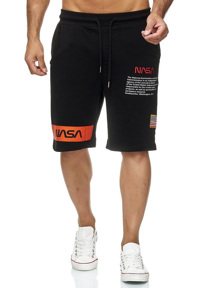 RedBridge Sweatshorts Red Bridge Herren Shorts Kurze Hose Sweat Pants Cooles Nasa Motiv, modernes Design von RedBridge