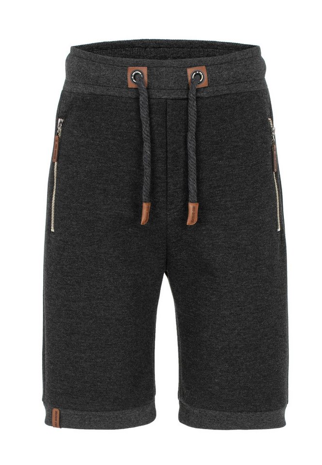 RedBridge Sweatshorts Red Bridge Herren Shorts kurze Hose Sweat-Shorts Kunstleder Patches, dicke Kordel von RedBridge