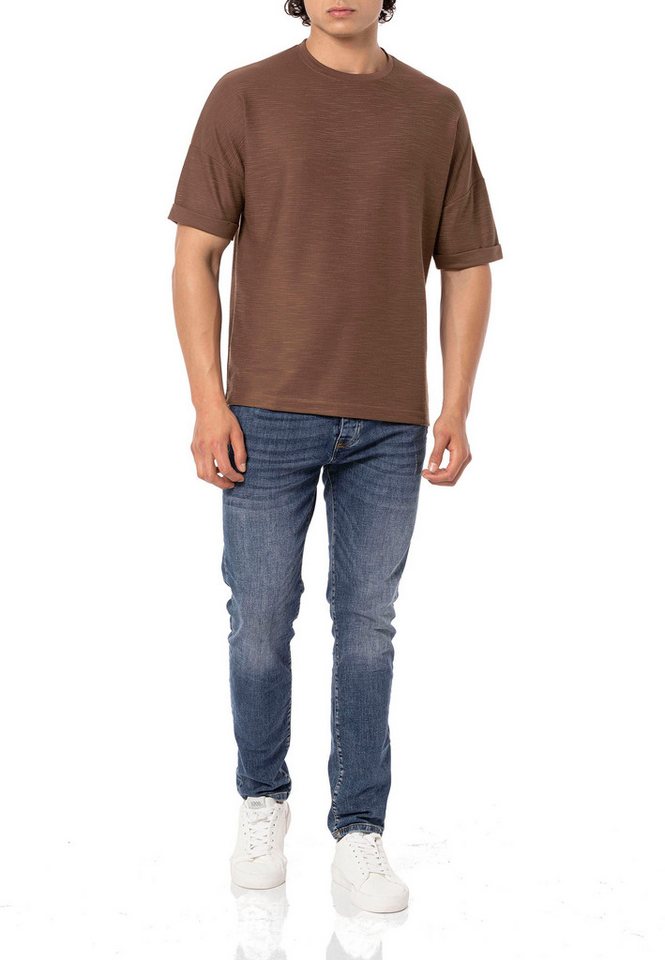 RedBridge T-Shirt Red Bridge Herren T-Shirt Basic Ziernaht von RedBridge