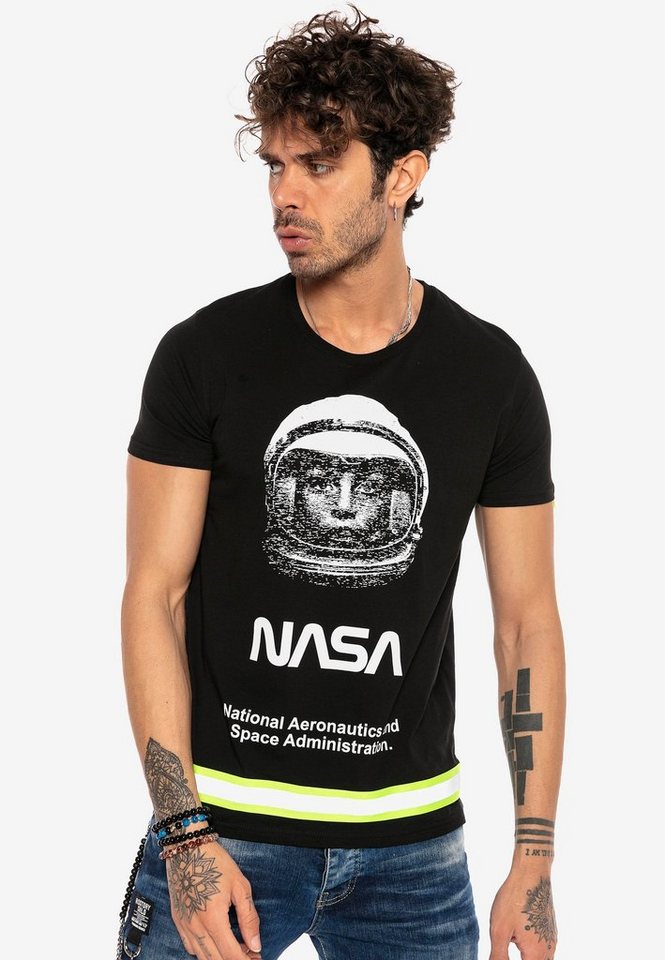 RedBridge T-Shirt Visalia mit modischem NASA-Print von RedBridge