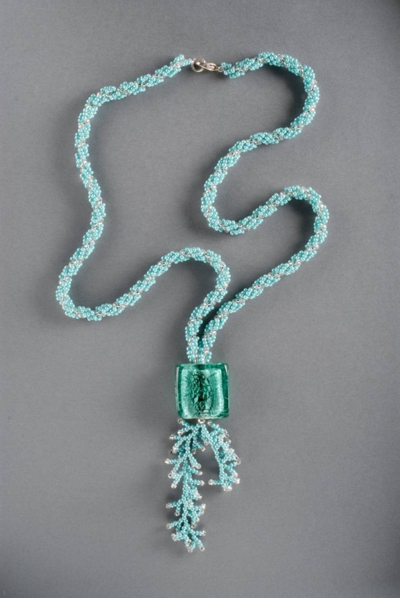 Spirale Türkis Halskette Mit Murano Glasperle Feature Spirale Türkis Halskette Mit Murano Glasperle Feature von RedEarthStudios