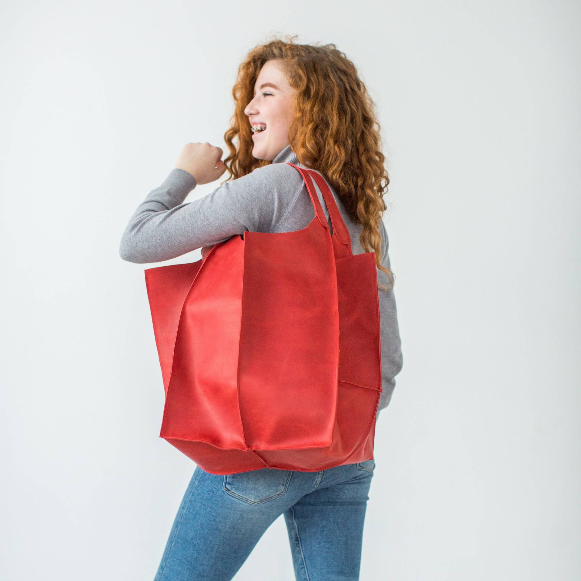 Extra Große Leder Henkeltasche Oversized Tasche Tote Bag Ledertasche Für Frauen Hobo Tragetasche Extra Große Leder Henkeltasche Oversized Tasche Tote Bag Ledertasche Für Frauen Hobo Tragetasche von RedFoxNose