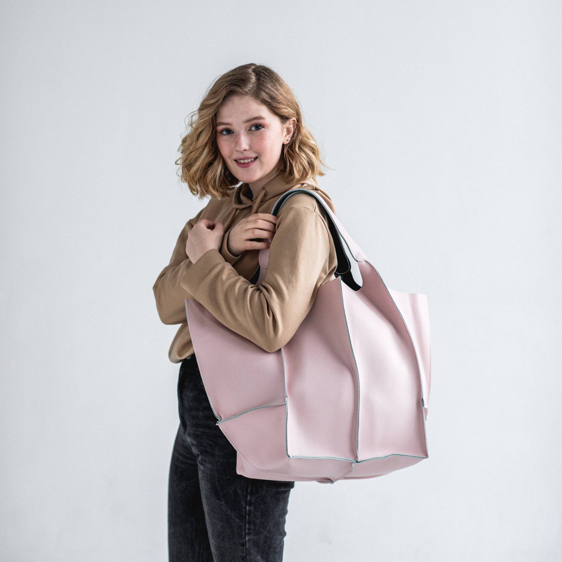 Große Hobo Tasche Aus Echtem Leder | Slouchy Für Männer Frauen Double Face Taschen Den Täglichen Gebrauch Reisetasche von RedFoxNose