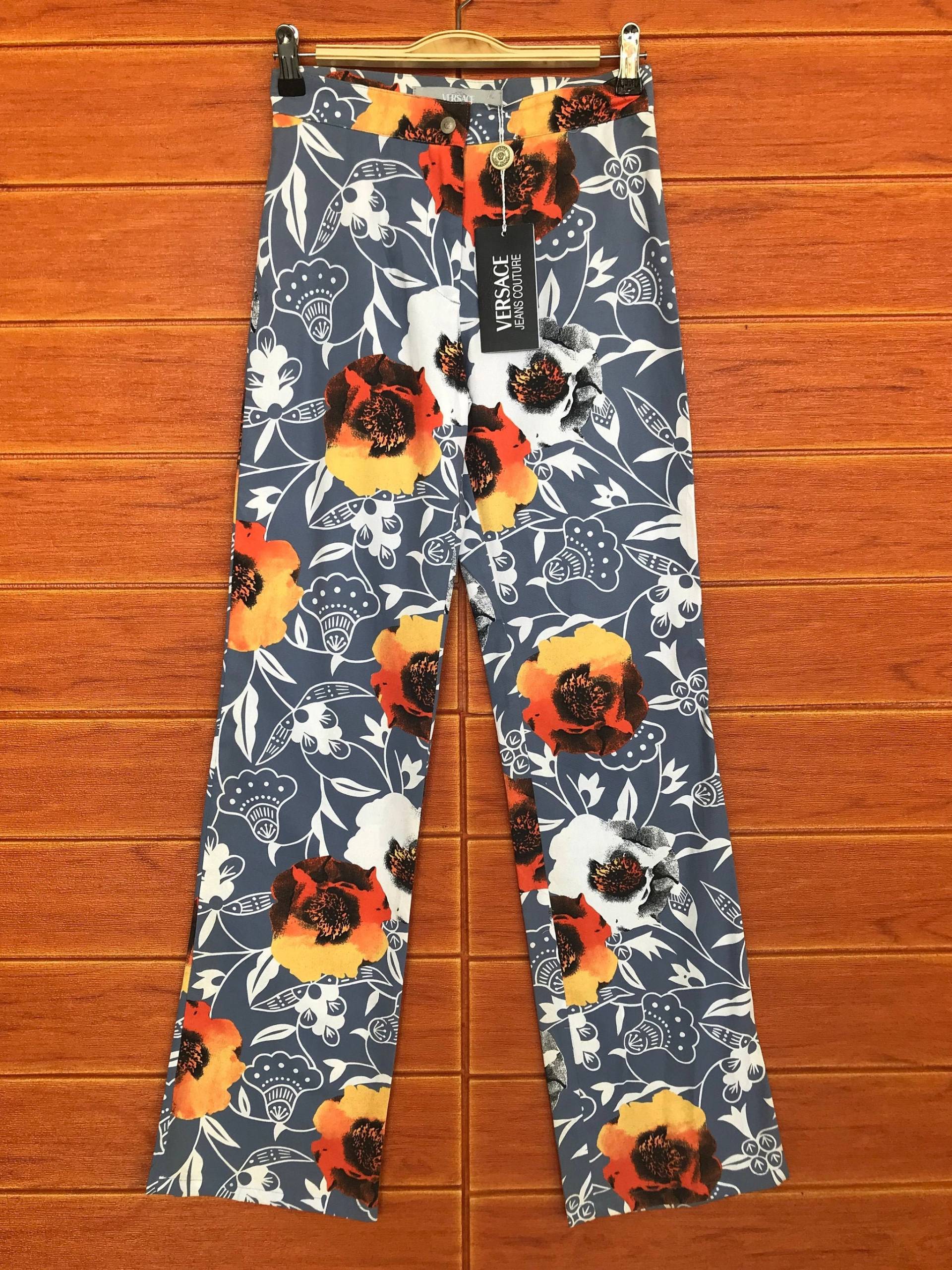 W24x31 Vintage Versace Jeans Couture Fullprint Damen Hose/ Taille 24 W24x31 Vintage Versace Jeans Couture Fullprint Damen Hose/ Taille 24 von RedLandVtg