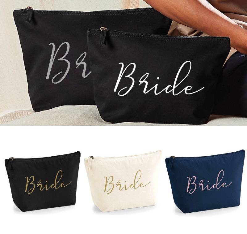 Braut Make-Up Tasche - Brautgeschenk Hochzeitstag Brautdusche Geschenk Hochzeitsgeschenk Mrs Neue Frau Zu Sein von RedLeaderUK