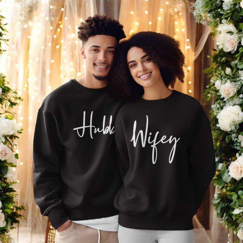 Ehemann Frau Verheiratet Paare Sweatshirt Frischvermählt Hochzeit Seine Hers Hochzeitsgeschenk Flitterwochen Gerade Verheiratet Braut Bräutigam Herr von RedLeaderUK