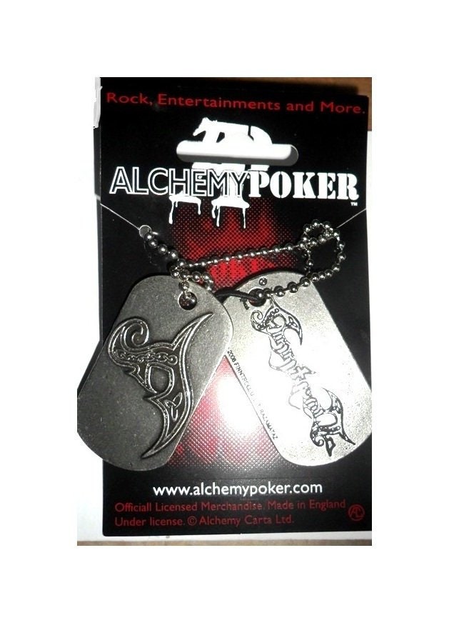 Finntroll Dog Tags Halskette Von Alchemy Poker, Mit Originalverpackung, Vintage Finntroll Dog Tags Halskette Von Alchemy Poker, Mit Originalverpackung, Vintage von RedMoonSales