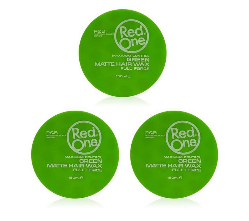 RedOne Haarwachs 3x RedOne Matte Hair Wax Full Force, 150ml von RedOne
