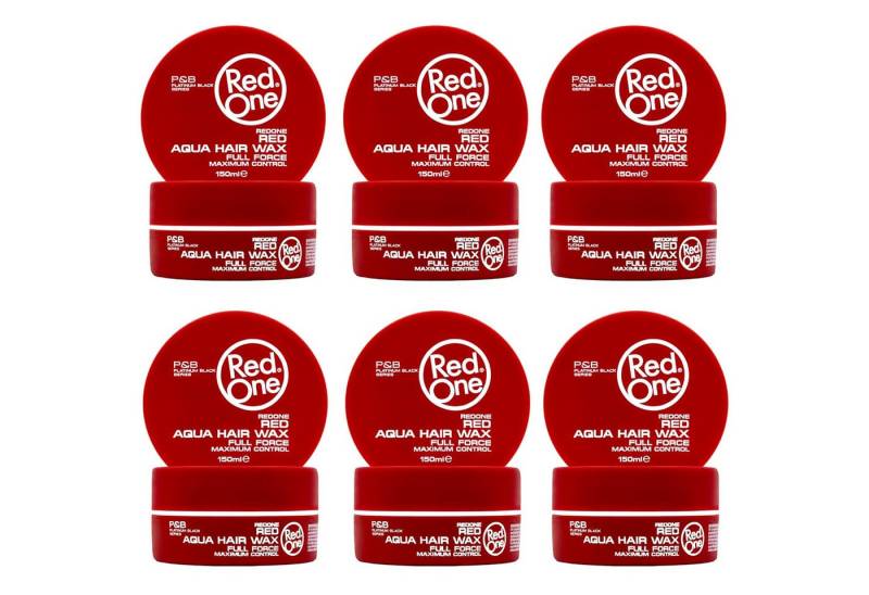 RedOne Haarwachs Aquatisches Haarwachs Rot 6x 150ml, 6-tlg. von RedOne