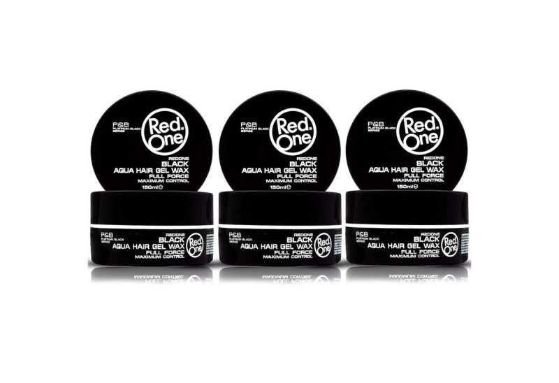 RedOne Haarwachs Haarwachs Styling Wax 150ml Black, 3-tlg. von RedOne