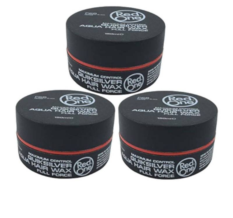 RedOne Haarwachs Haarwachs Styling Wax 150ml Quiksilver, 3-tlg. von RedOne