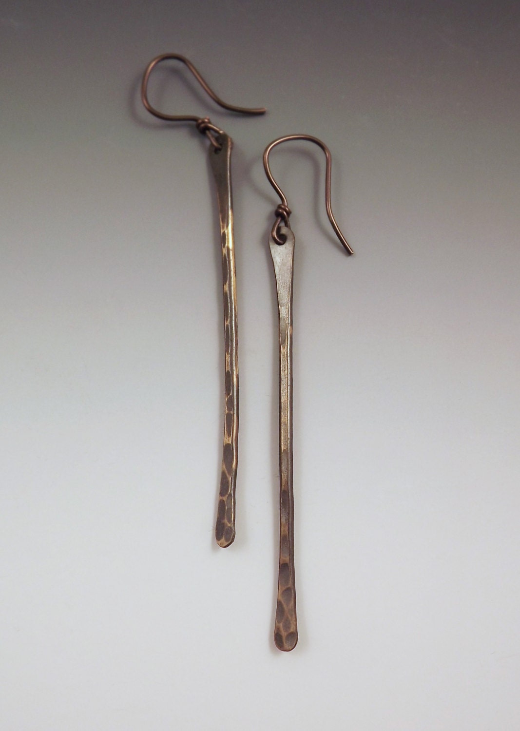 Zweig Ohrringe - Rauchpatina - Nu Gold Messing - Lang & Elegant - Erdige Ohrringe Zweig Ohrringe - Rauchpatina - Nu Gold Messing - Lang & Elegant - Erdige Ohrringe von RedPaw